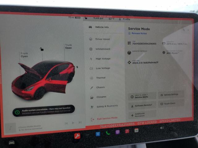 2024 TESLA MODEL Y - 7SAYGDEEXRA256865