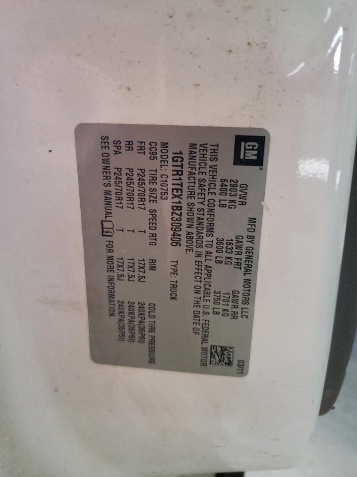1GTR1TEX1BZ309406 2011 GMC Sierra C1500