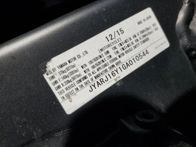 2016 YAMAHA R6 - JYARJ16Y1GA010544