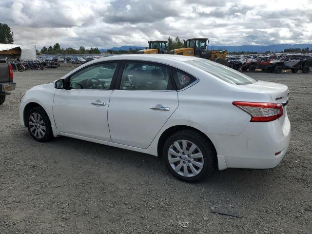 NISSAN SENTRA S 2014 white sedan 4d gas 3N1AB7AP2EL687627 photo #3