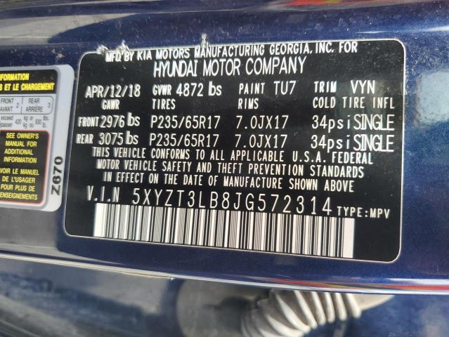 2018 HYUNDAI SANTA FE S - 5XYZT3LB8JG572314