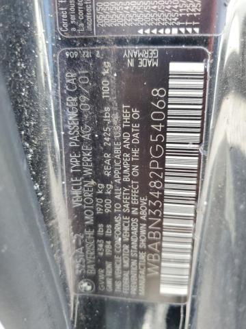 2002 BMW 325 Ci VIN: WBABN33482PG54068 Lot: 61735734