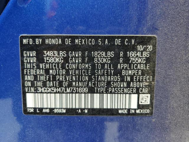 2020 HONDA FIT LX - 3HGGK5H47LM731699