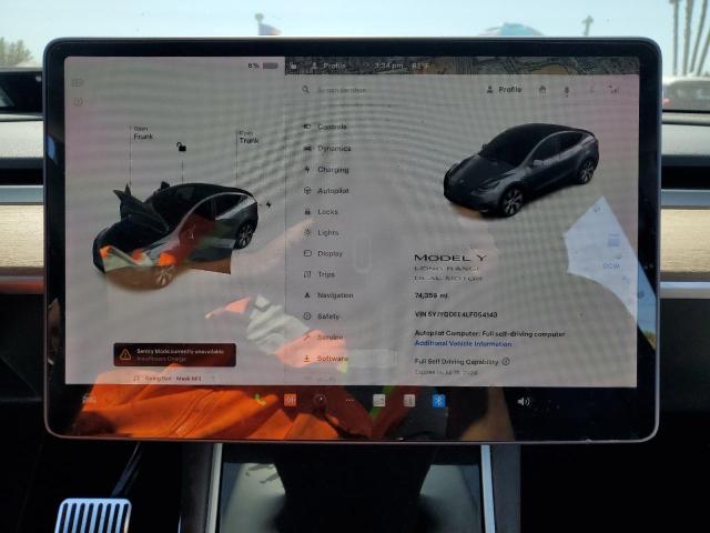 2020 TESLA MODEL Y - 5YJYGDEE4LF054143
