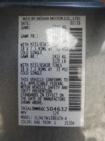 2016 INFINITI QX60 5N1AL0MM6GC504632