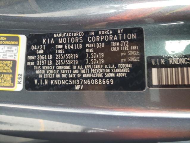 2022 Kia Carnival Ex VIN: KNDNC5H37N6088669 Lot: 61762564