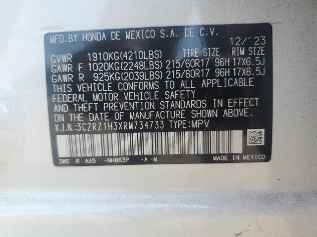 2024 HONDA HR-V LX - 3CZRZ1H3XRM734733