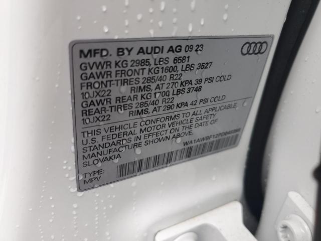 2023 AUDI SQ8 PREMIU WA1AWBF12PD048398