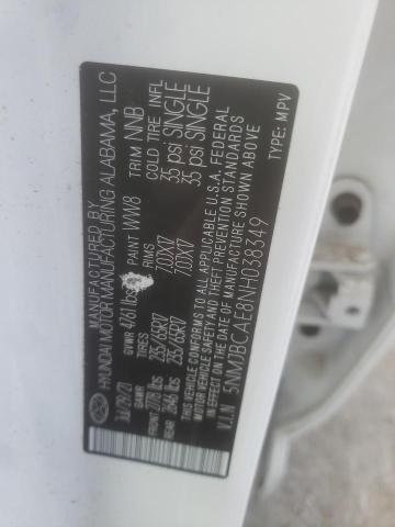 2022 Hyundai Tucson Sel VIN: 5NMJBCAE8NH038349 Lot: 61905234