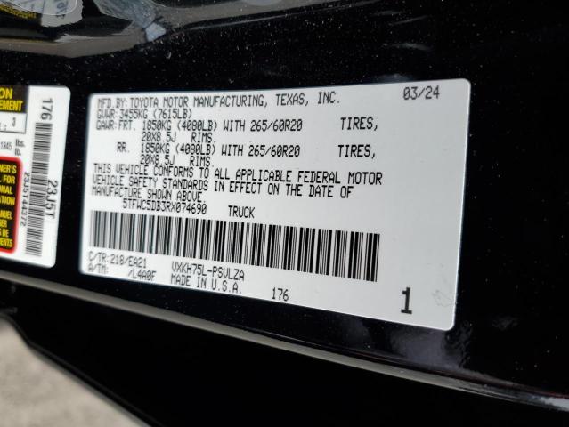 2024 TOYOTA TUNDRA CRE 5TFWC5DB3RX074690  60752874