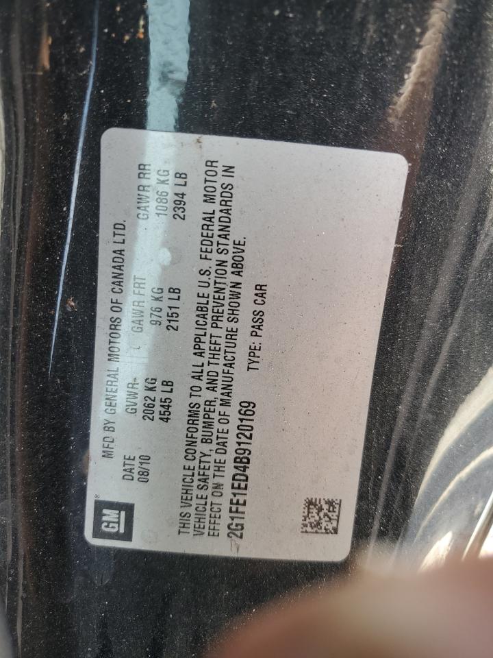 2G1FE1ED4B9120169 2011 Chevrolet Camaro Ls