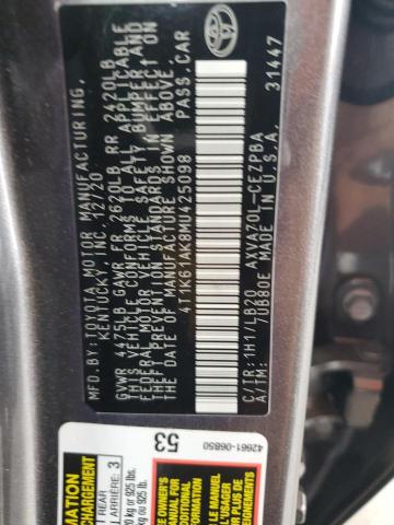2021 TOYOTA CAMRY XSE - 4T1K61AK8MU425098