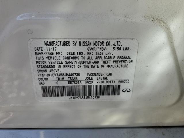 2018 Infiniti Q50 Luxe VIN: JN1EV7AR8JM440736 Lot: 61389444