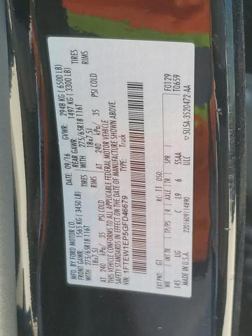 2016 FORD F150 SUPER - 1FTEW1EP5GFD46679