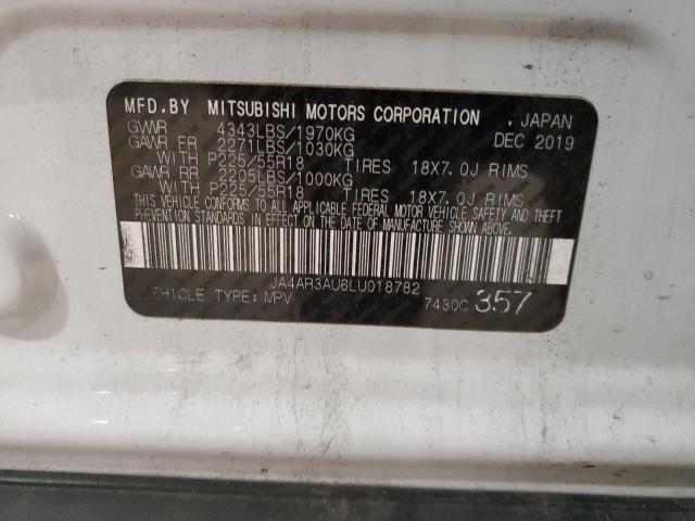 2020 Mitsubishi Outlander Sport Es VIN: JA4AR3AU6LU018782 Lot: 62479494