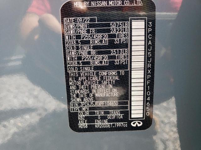 2023 INFINITI QX55 LUXE - 3PCAJ5JRXPF104650