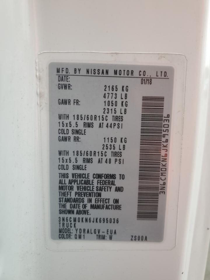 3N6CM0KN6JK695036 2018 Nissan Nv200 2.5S