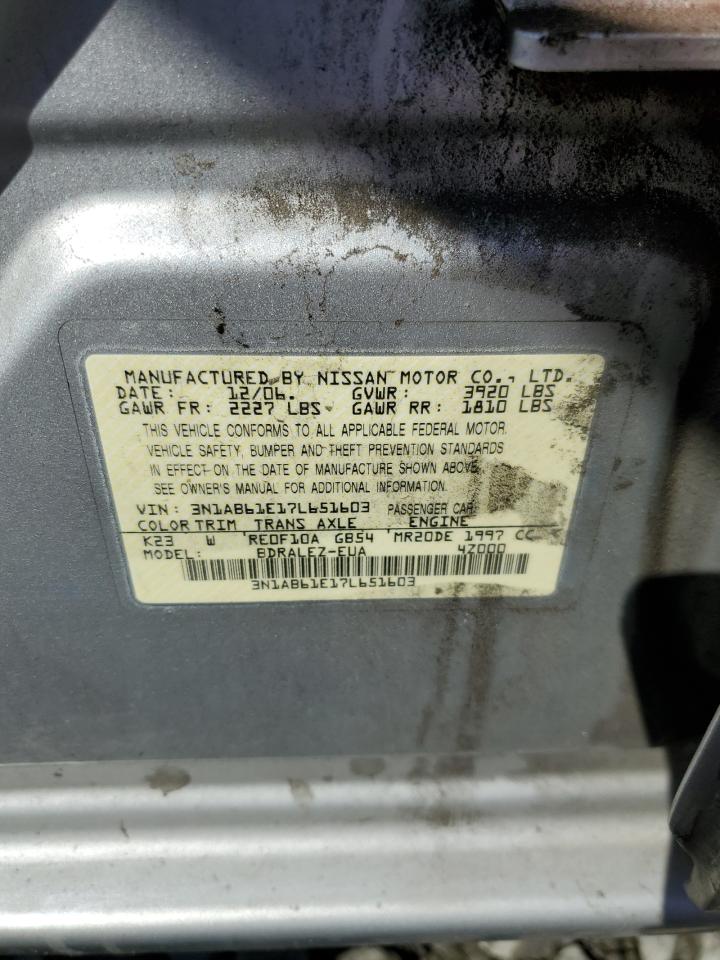 3N1AB61E17L651603 2007 Nissan Sentra 2.0