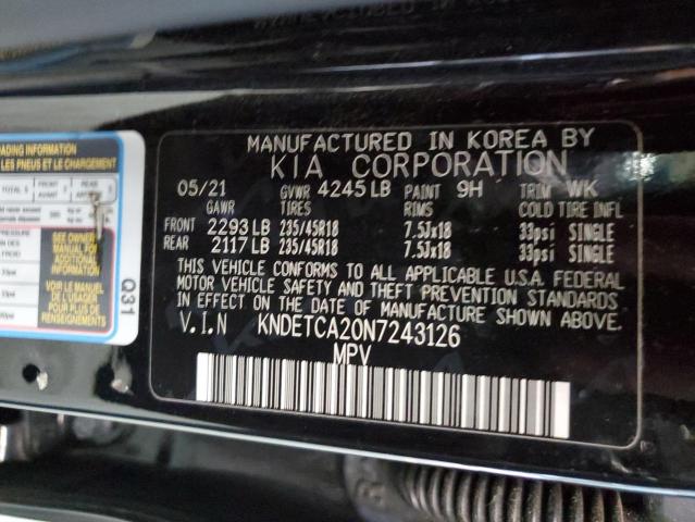 2022 Kia Seltos Sx VIN: KNDETCA20N7243126 Lot: 63841764