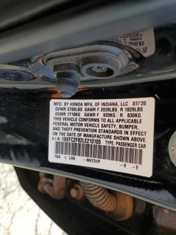 2020 HONDA CIVIC SPOR - 19XFC2F82LE210105