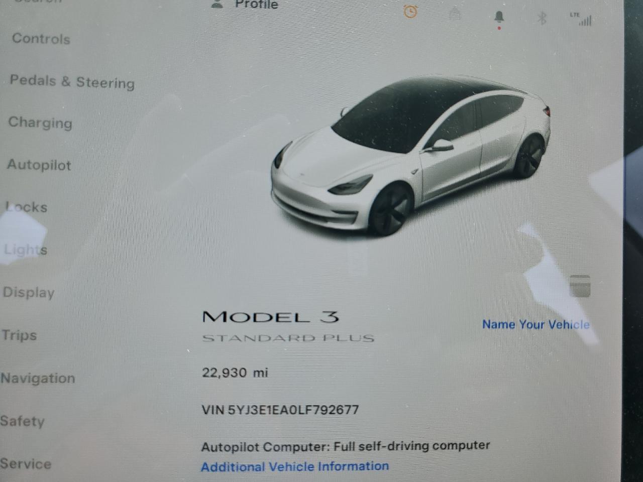 5YJ3E1EA0LF792677 2020 Tesla Model 3