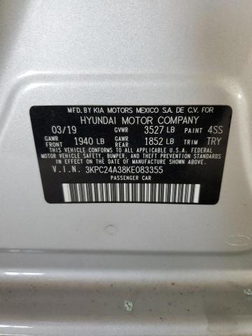 VIN 3KPC24A38KE083355 2019 Hyundai Accent, SE no.12