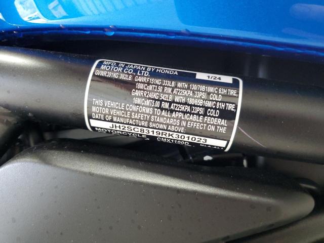 2024 HONDA CMX1100 D JH2SC8319RK301023