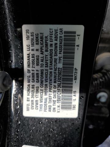 2020 HONDA CIVIC EX - 19XFC1F36LE025022
