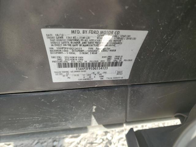 2013 Ford Taurus Limited VIN: 1FAHP2F91DG154123 Lot: 61824034