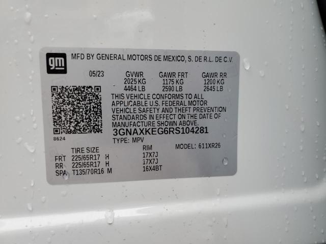 2024 CHEVROLET EQUINOX LT - 3GNAXKEG6RS104281