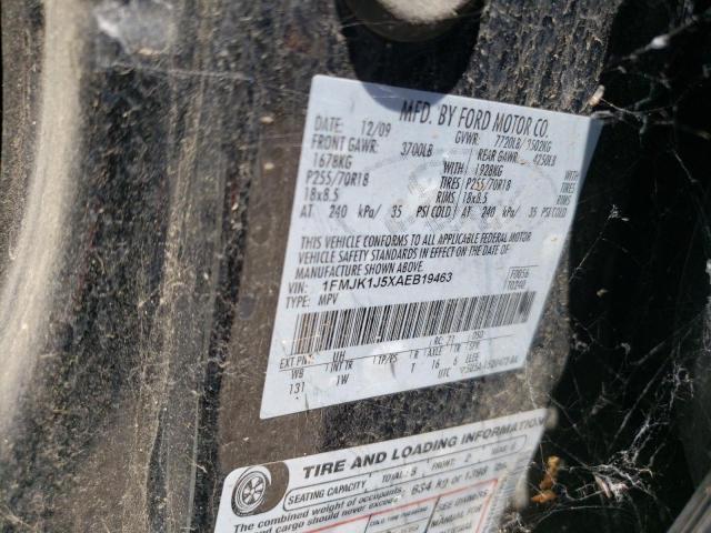 2010 Ford Expedition El Eddie Bauer VIN: 1FMJK1J5XAEB19463 Lot: 60550844