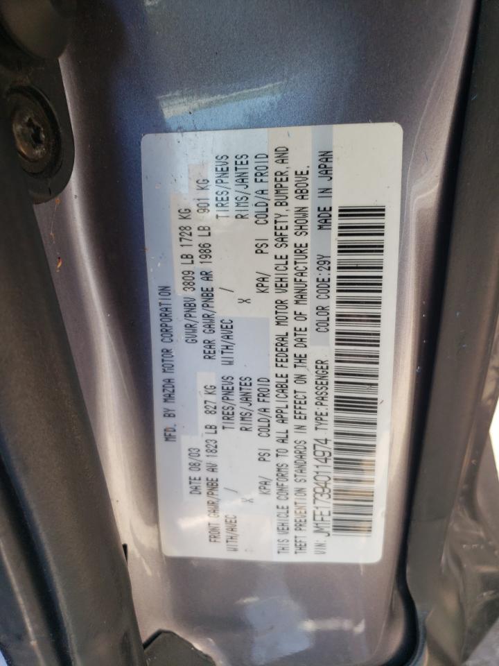 JM1FE173940114974 2004 Mazda Rx8