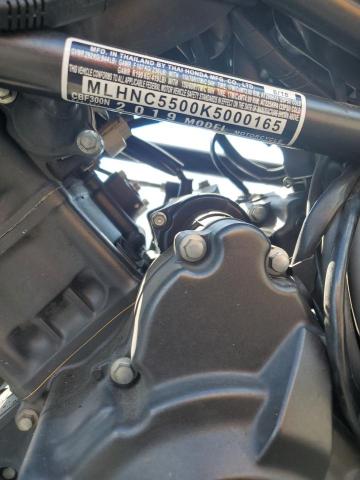 2019 HONDA CBF300 N - MLHNC5500K5000165