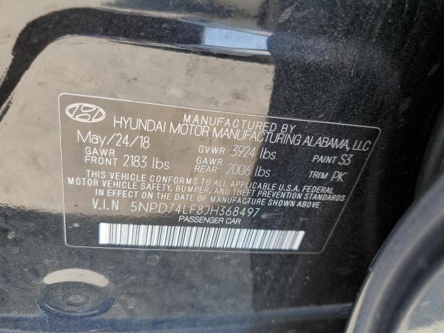 VIN 5NPD74LF8JH368497 2018 Hyundai Elantra, SE no.12