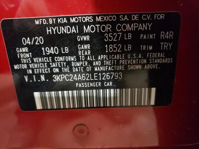 2020 HYUNDAI ACCENT SE - 3KPC24A62LE126793