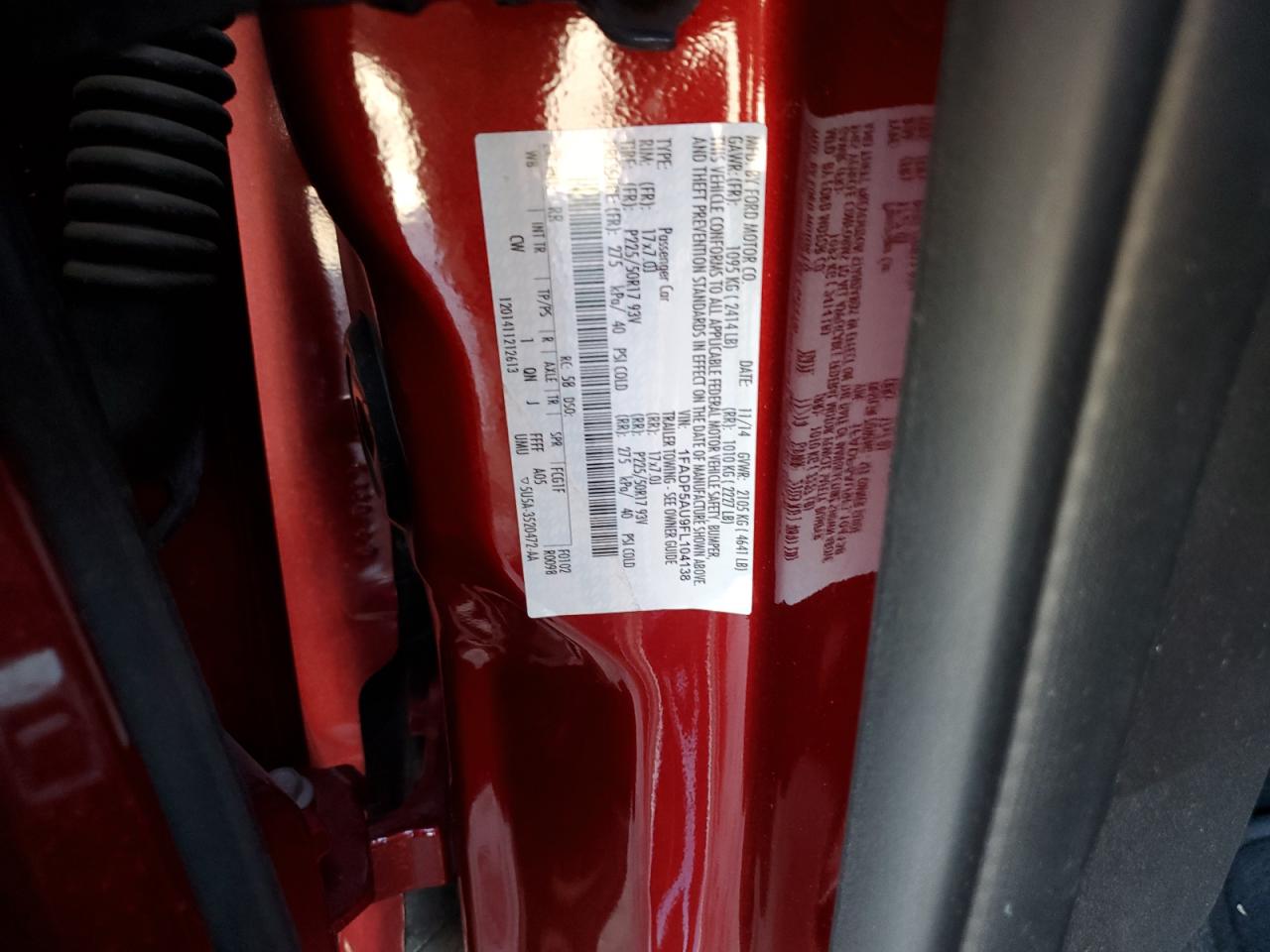 1FADP5AU9FL104138 2015 Ford C-Max Se