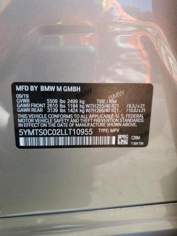 VIN 5YMTS0C02LLT10955 2020 BMW X3, M Competition no.13