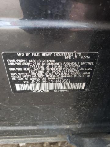 2017 Subaru Forester 2.5I Premium VIN: JF2SJAEC7HH449561 Lot: 61603614