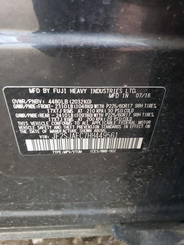 JF2SJAEC7HH449561 2017 Subaru Forester 2.5I Premium