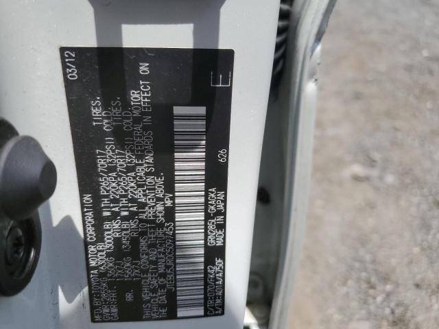 2012 Toyota 4Runner Sr5 VIN: JTEBU5JR0C5097453 Lot: 62021744