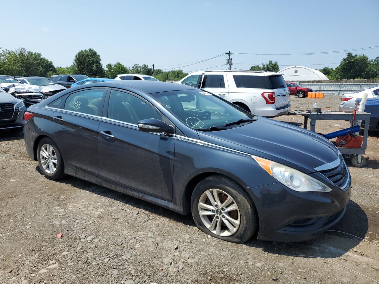 Lot #2794256581 2014 HYUNDAI SONATA GLS