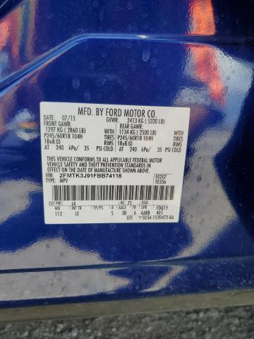 2015 FORD EDGE SEL - 2FMTK3J91FBB74118