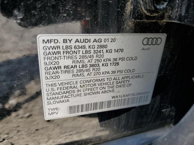 2020 Audi Q7 Premium Plus VIN: WA1LXAF73LD004201 Lot: 62629414