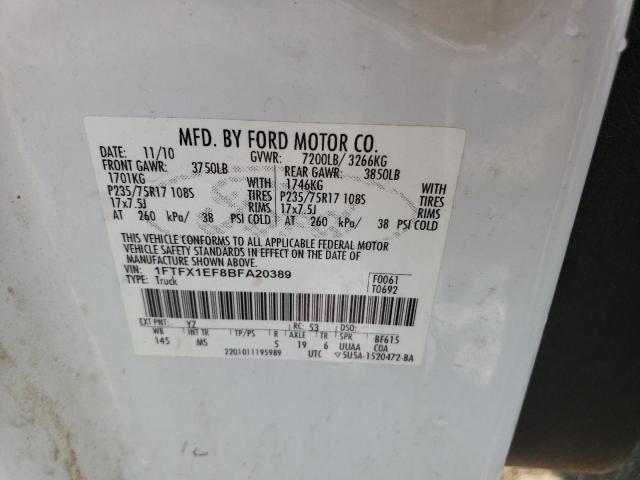 2011 FORD F150 SUPER 1FTFX1EF8BFA20389  63988624