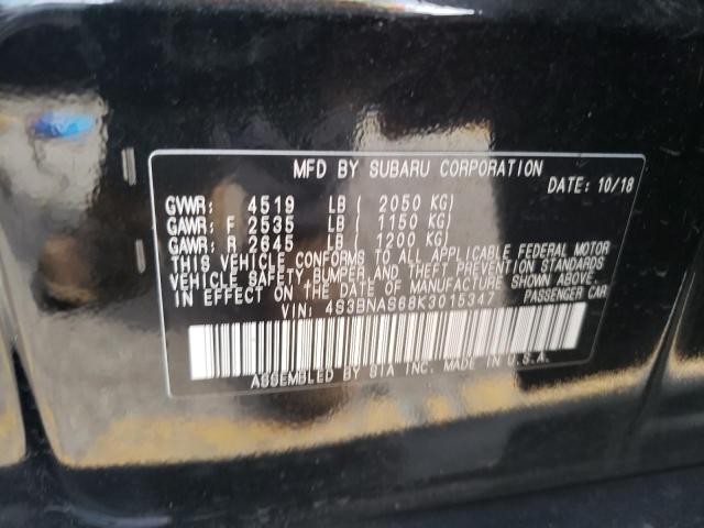 2019 SUBARU LEGACY SPO 4S3BNAS68K3015347
