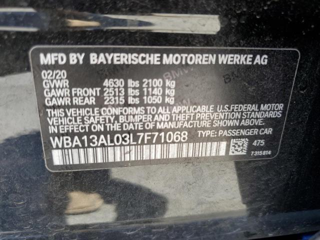 VIN WBA13AL03L7F71068 2020 BMW 2 Series, M235XI no.12