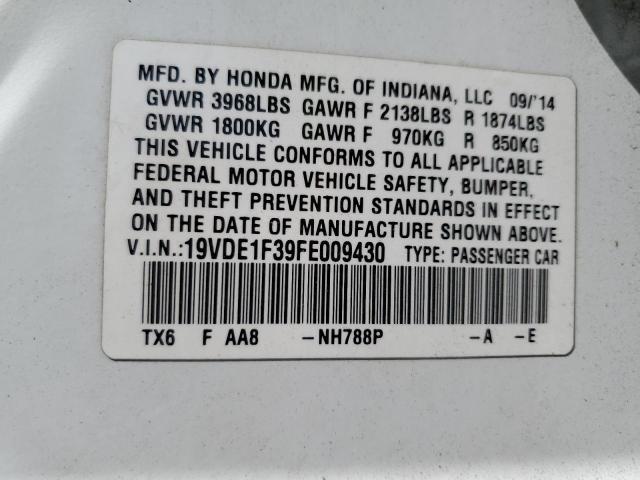 2015 ACURA ILX 20 - 19VDE1F39FE009430