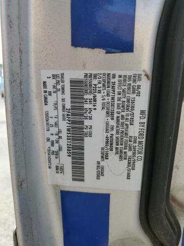 2003 Ford Crown Victoria Police Interceptor VIN: 2FAFP71W53X128859 Lot: 62233734