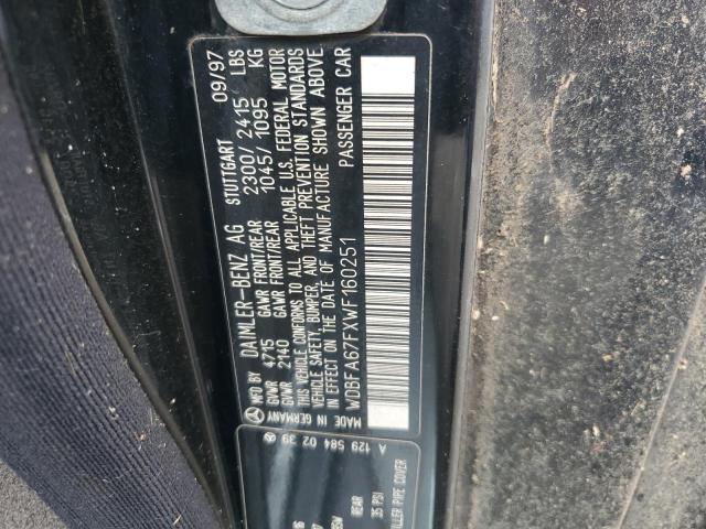 1998 Mercedes-Benz Sl 500 VIN: WDBFA67FXWF160251 Lot: 61903734