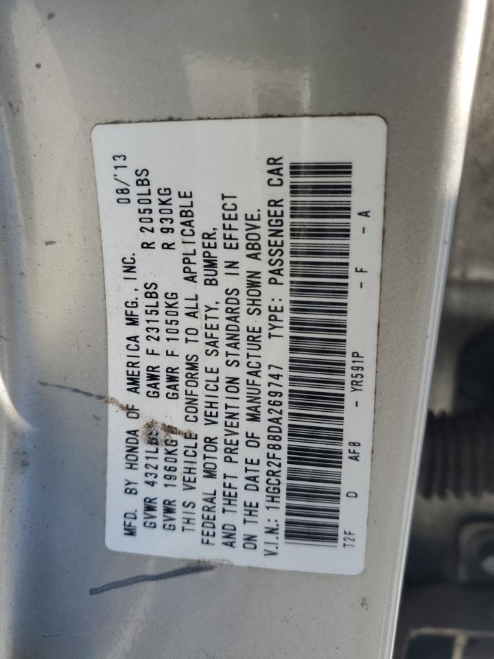 2013 Honda Accord Exl vin: 1HGCR2F88DA269747